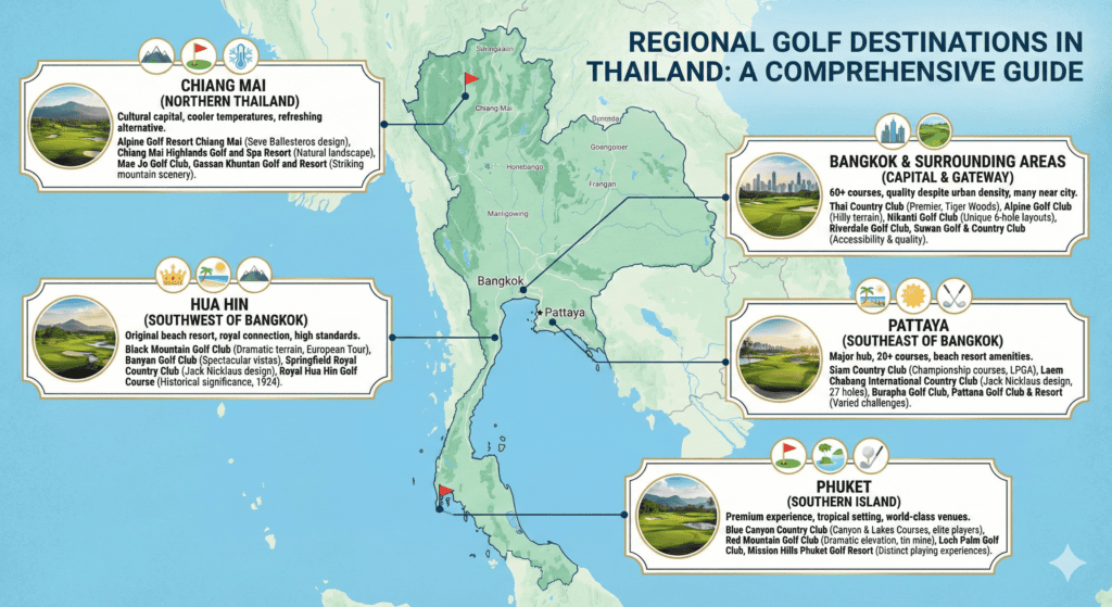 regional golf destinations in thailand