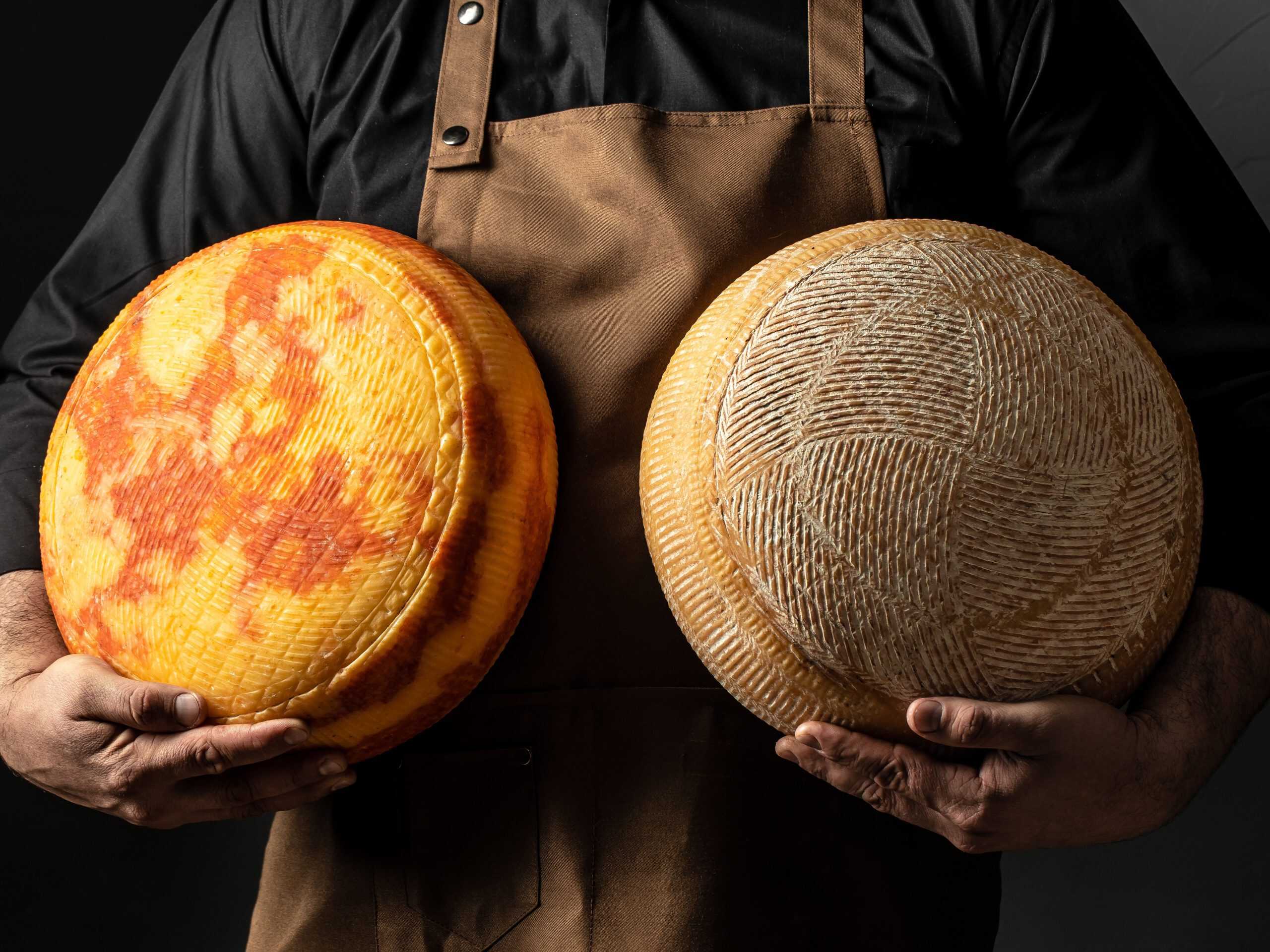 imported cheese thailand. two cheese wheels